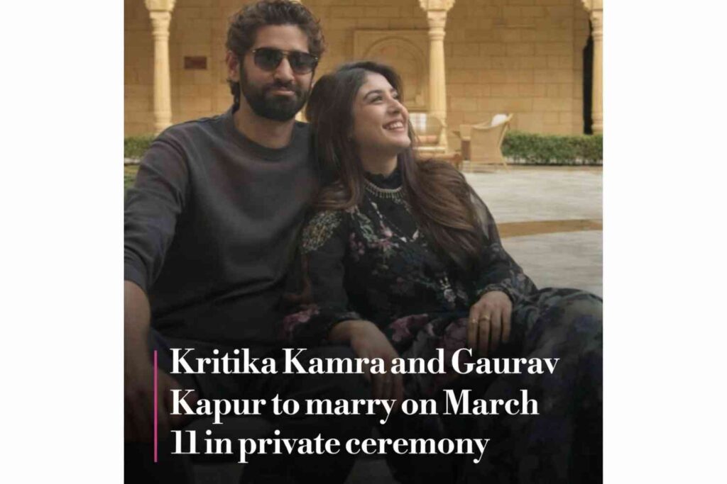 Kritika Kamra Ani Gaurav Kapoor vivah 2026